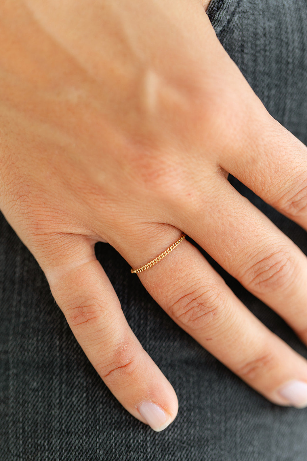 Permanent Gold Chain Necklace Ring