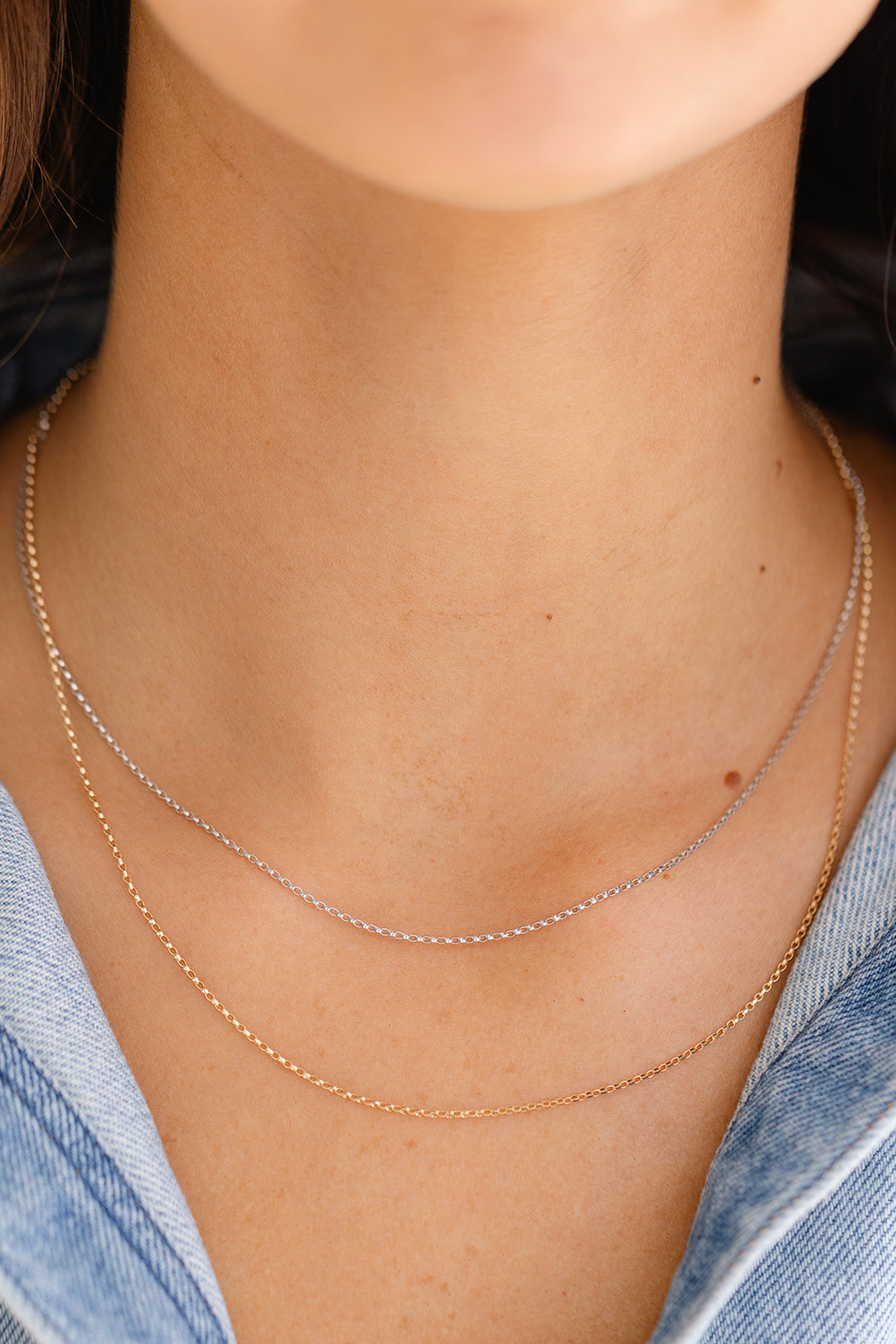 Permanent White Gold Chain Necklace